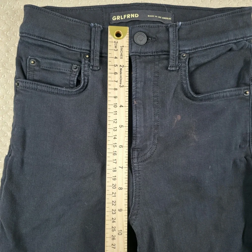 GRLFRND Kendall Skinny Jeans Size‎ 23 Black Westside Mid-Rise Stretch Normcore